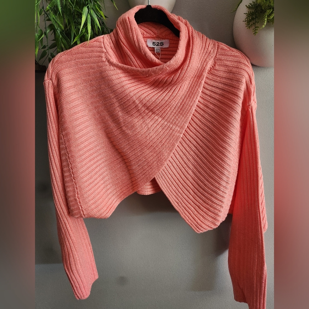 525 America Cross-over Sweater NWT